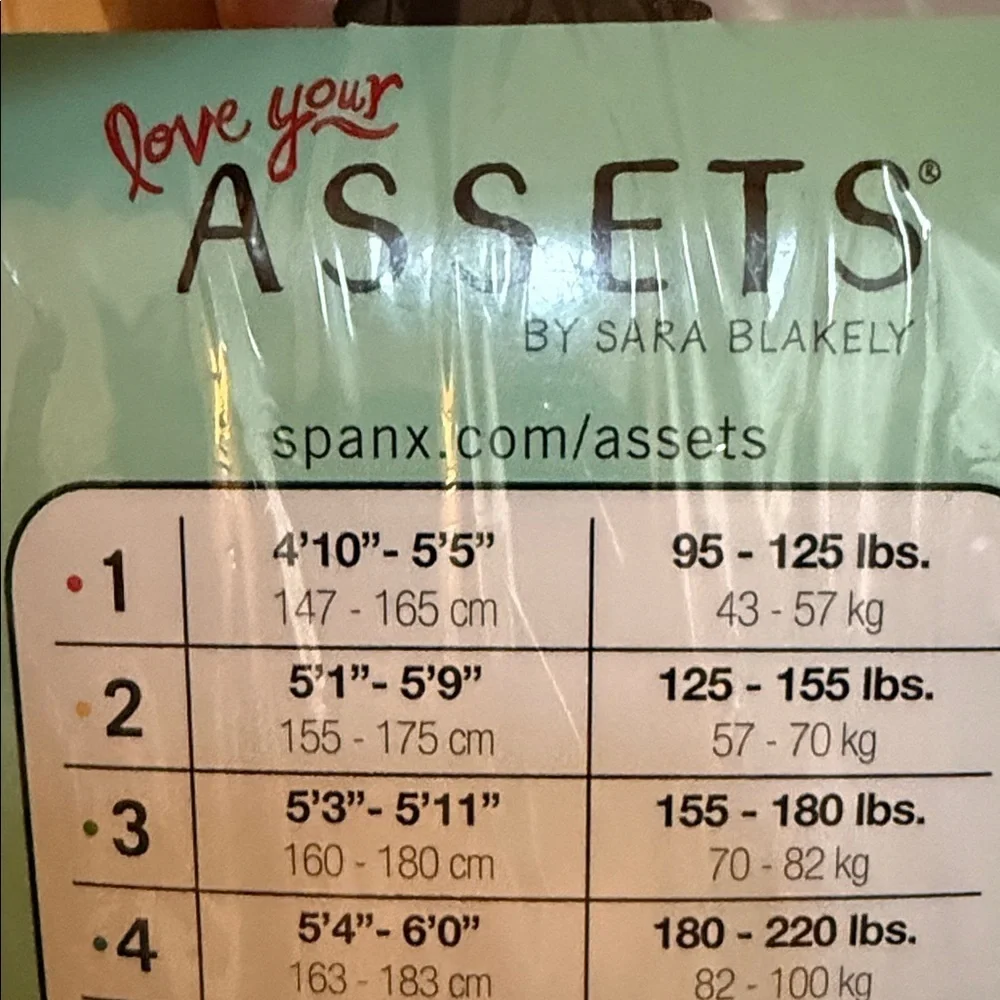 SPANX Love Your Assets Black Leg Tights, Sz 2, See Photo For Fit